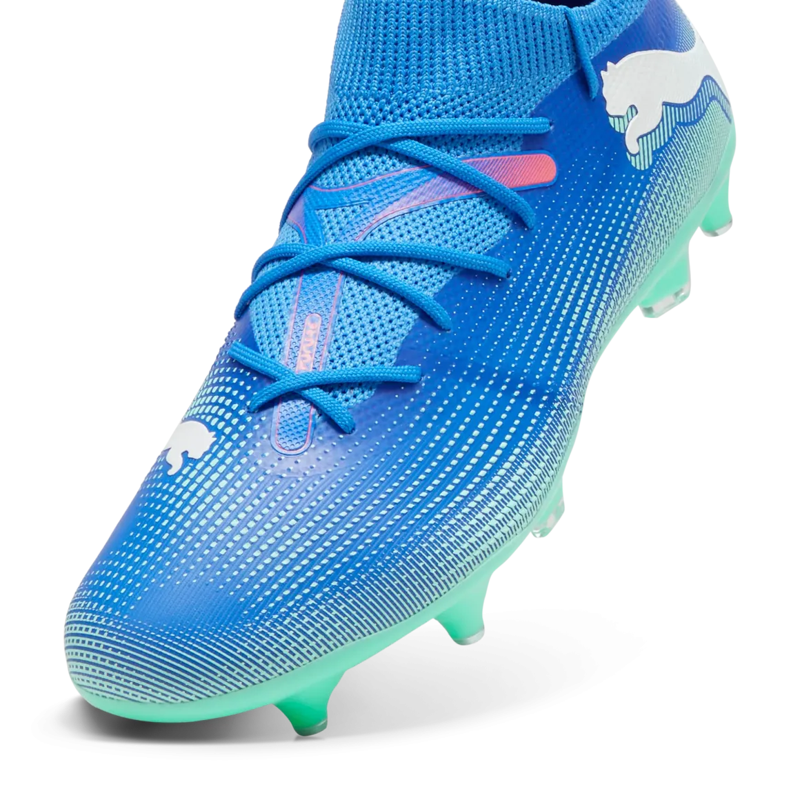 Scarpe da calcio per terreni duri da uomo blu e azzurre Puma Future 7