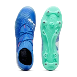 Scarpe da calcio per terreni duri da uomo blu e azzurre Puma Future 7