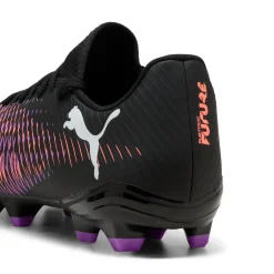 Scarpe da calcio Puma Future 8 Play da uomo nere e rosa per terreni erbosi