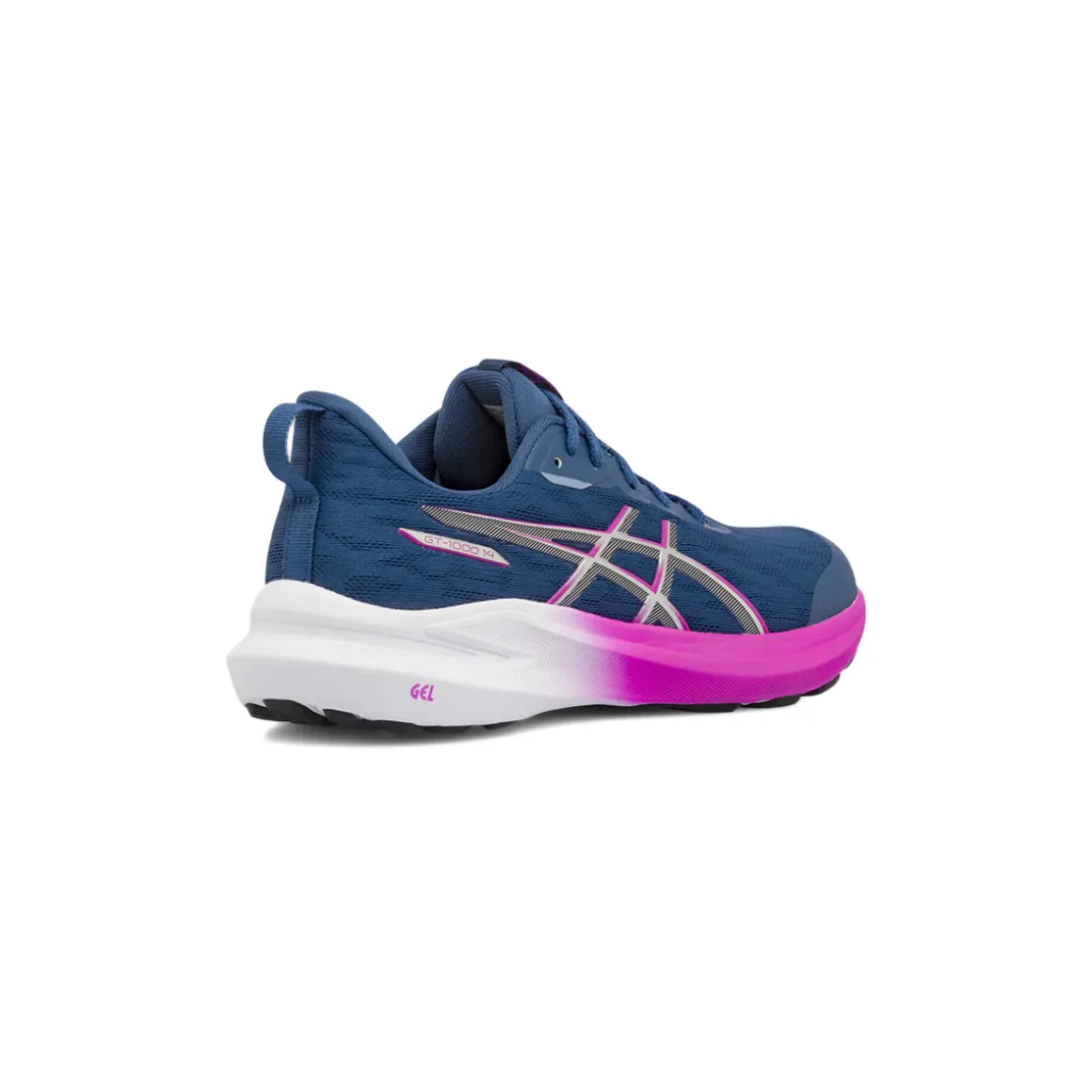 Scarpe da corsa da Ragazza blu e viola in tessuto Asics GT-1000 14