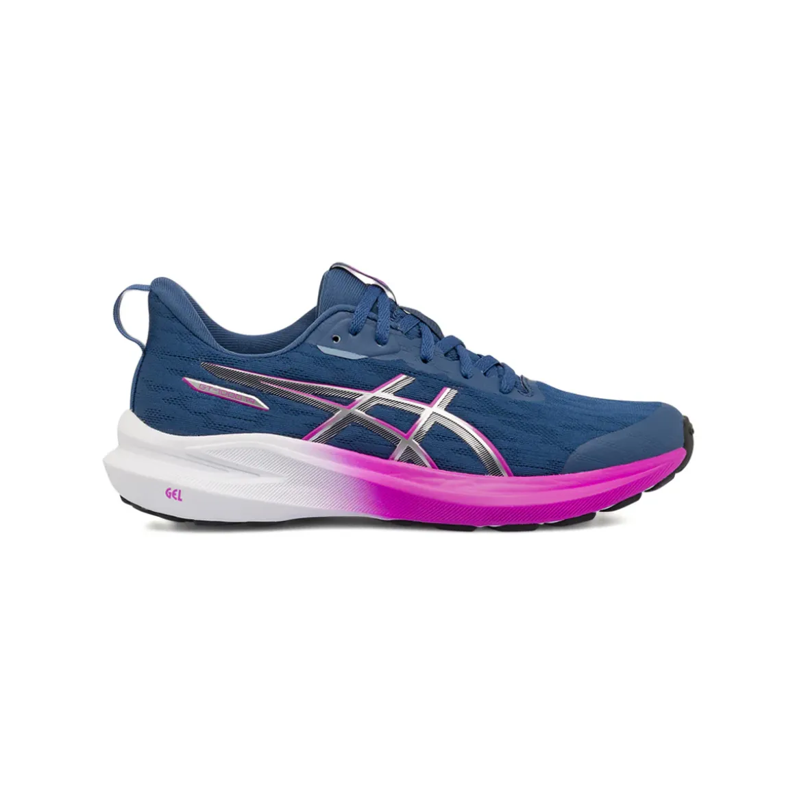 Scarpe da corsa da Ragazza blu e viola in tessuto Asics GT-1000 14