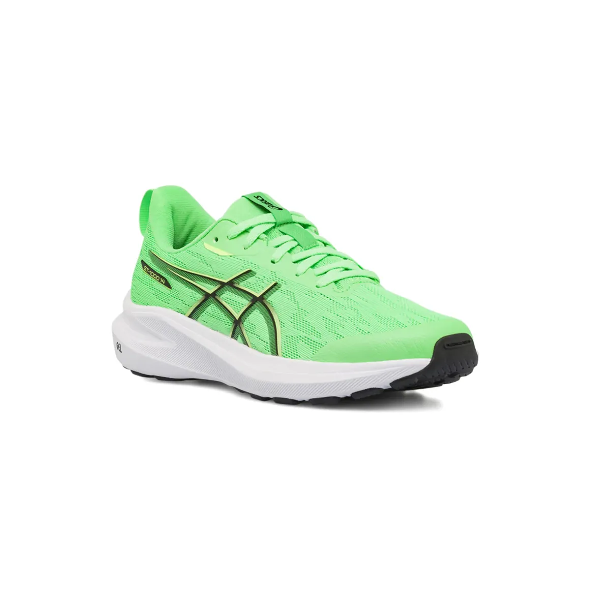 Scarpe da corsa da ragazzo verdi in mesh leggere Asics GT-1000 14