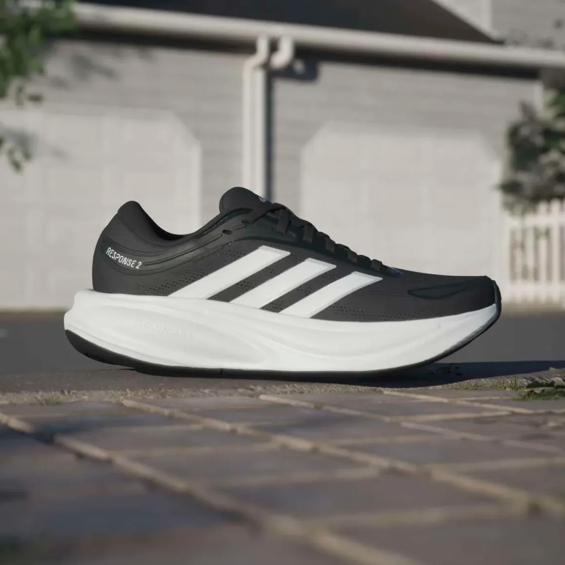 Scarpe da corsa Donna adidas Response 2 nere con intersuola Cloudfoam