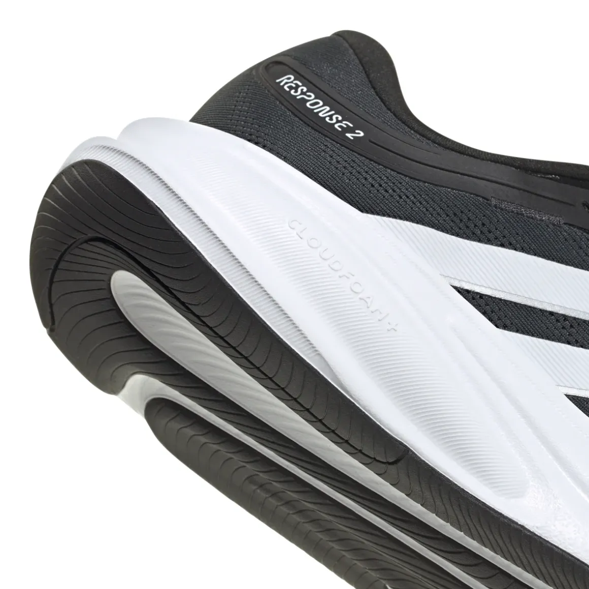 Scarpe da corsa su strada nere adidas Response 2 Cloudfoam da Uomo