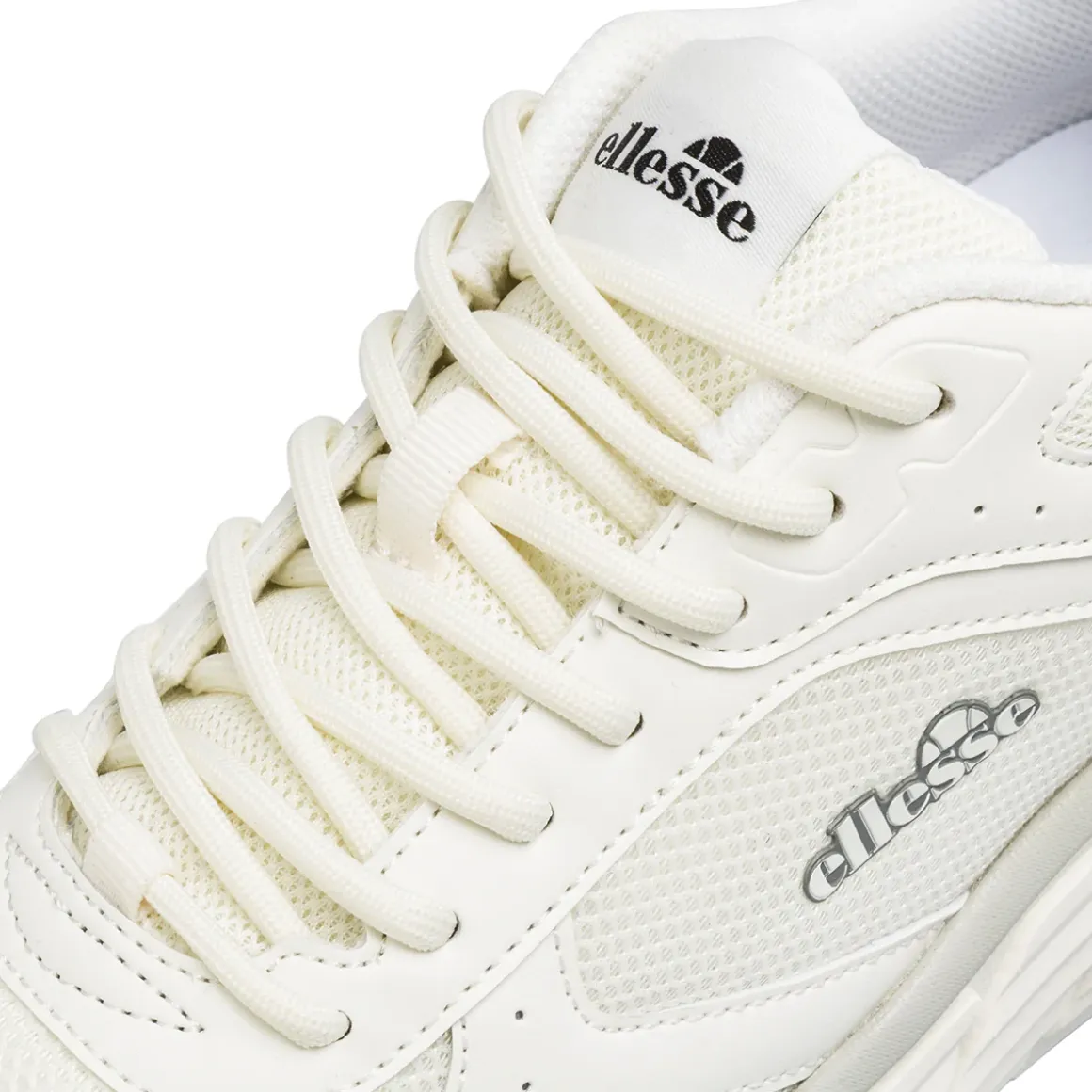 Scarpe da ginnastica bianche da Uomo in tessuto con suola alta Ellesse