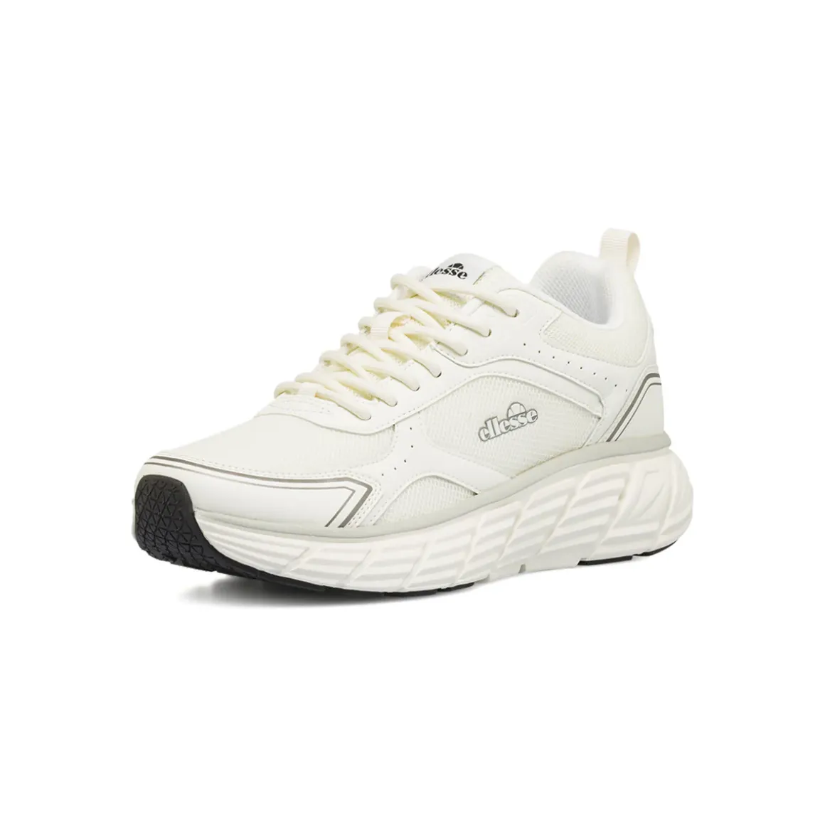 Scarpe da ginnastica bianche da Uomo in tessuto con suola alta Ellesse