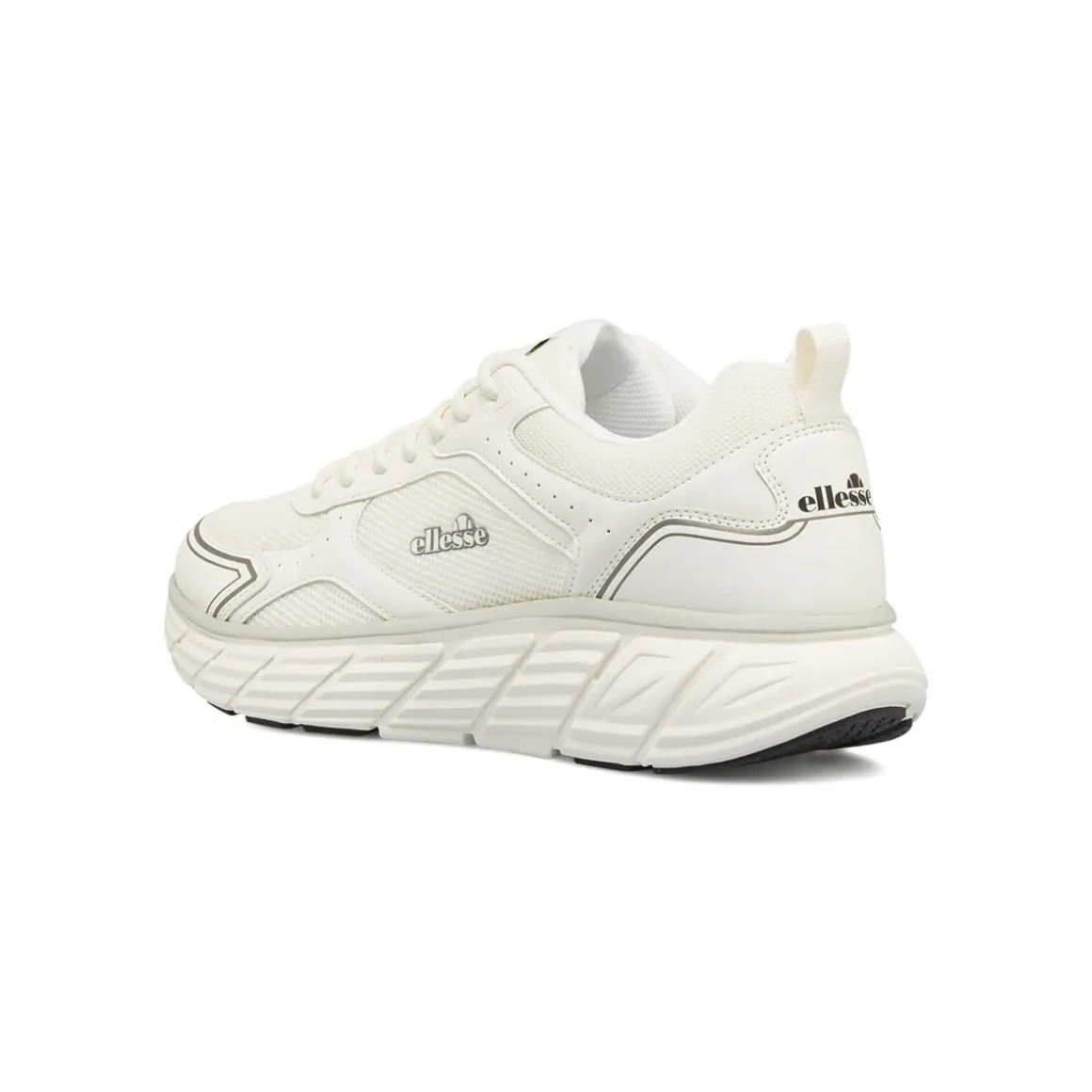 Scarpe da ginnastica bianche da Uomo in tessuto con suola alta Ellesse