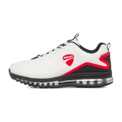 Scarpe da ginnastica bianche da Uomo con dettagli e logo Rosso Ducati