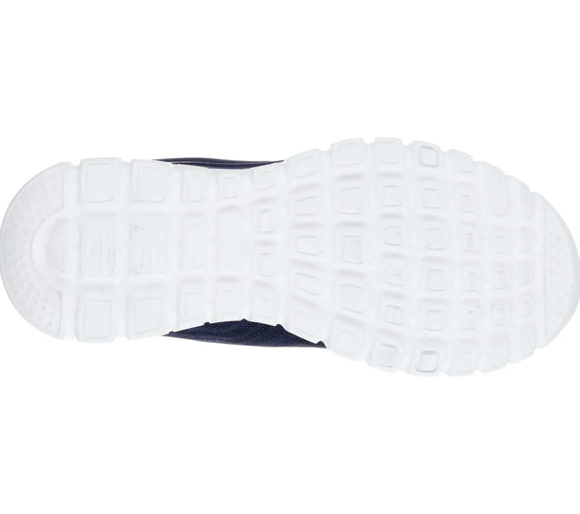 Scarpe da ginnastica blu e fucsia da donna in tessuto mesh con Pianta Larga Skechers Graceful