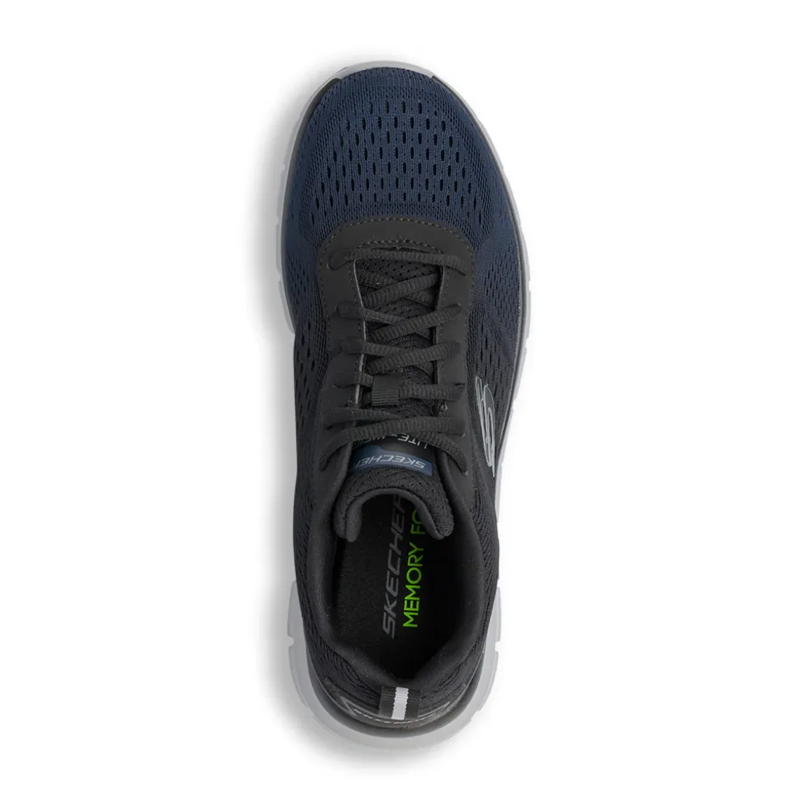 Scarpe da ginnastica blu navy da uomo con dettagli grigi Skechers Track