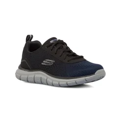 Scarpe da ginnastica blu navy da uomo con dettagli grigi Skechers Track