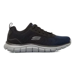 Scarpe da ginnastica blu navy da uomo con dettagli grigi Skechers Track