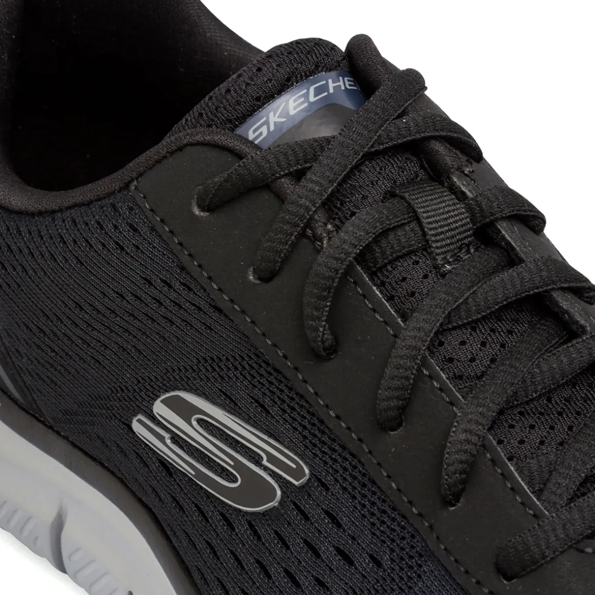 Scarpe da ginnastica blu navy da uomo con dettagli grigi Skechers Track