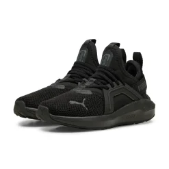 Scarpe da ginnastica da bambino nere con logo Puma Enzo Softride 5