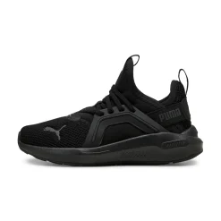 Scarpe da ginnastica da bambino nere con logo Puma Enzo Softride 5