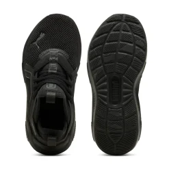Scarpe da ginnastica da bambino nere con logo Puma Enzo Softride 5
