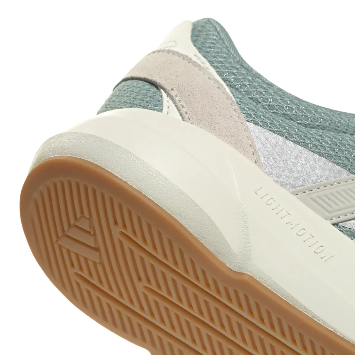 Scarpe da ginnastica da donna grigie con dettagli verde adidas LIGHTMOTION