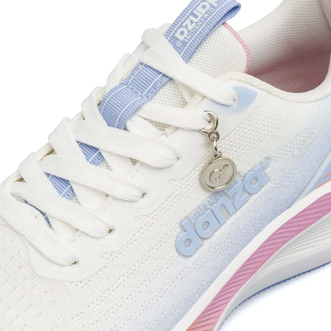 Scarpe da ginnastica da donna bianche con charm Dimensione Danza