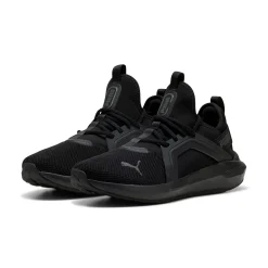 Scarpe da ginnastica da uomo nere in tessuto Puma Softride Enzo 5