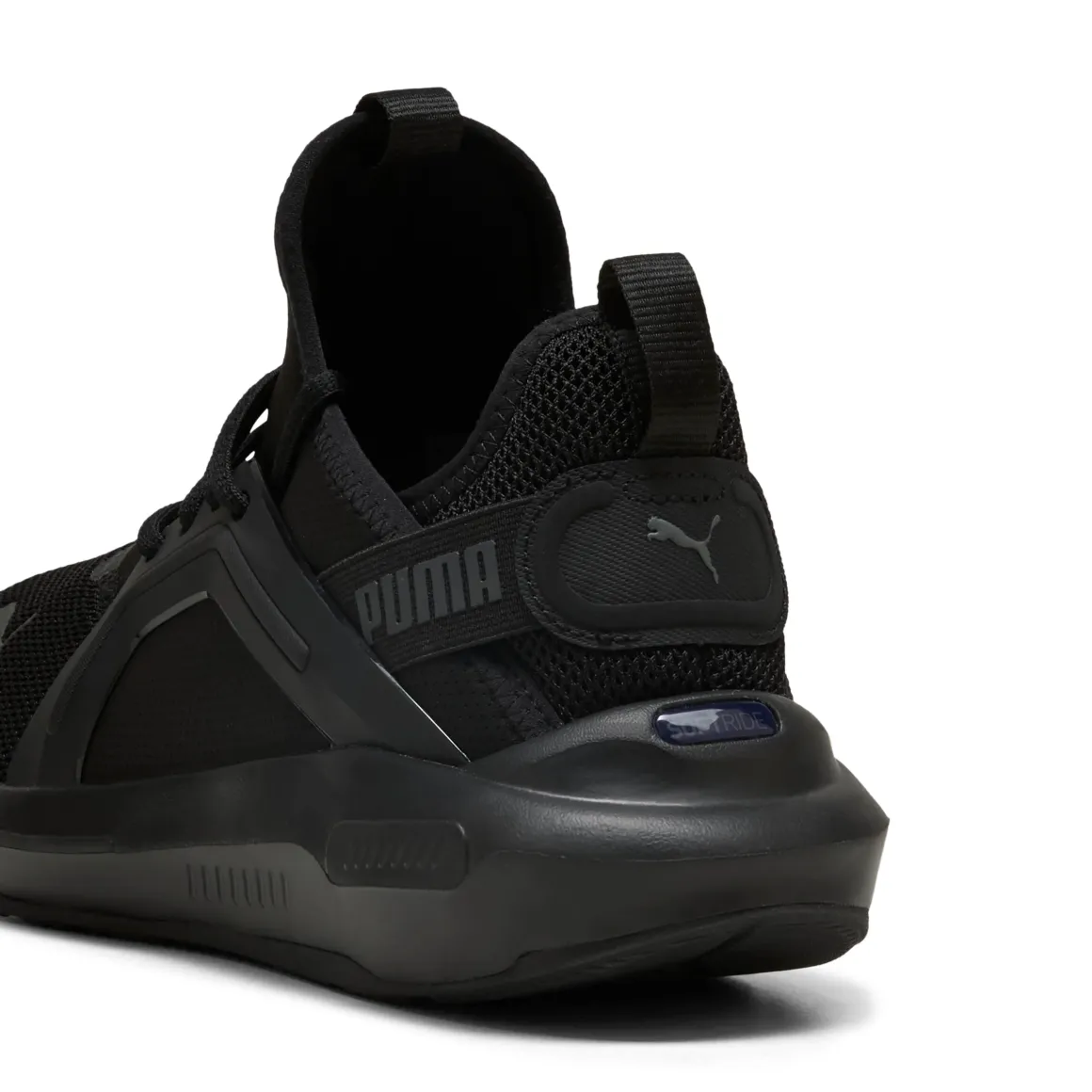 Scarpe da ginnastica da uomo nere in tessuto Puma Softride Enzo 5