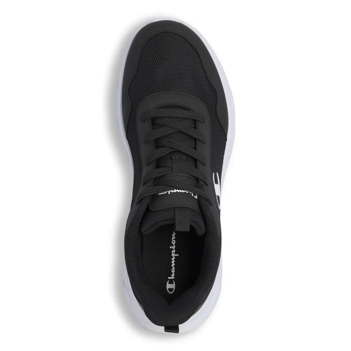 Scarpe da ginnastica da Uomo nere in tessuto mesh con logo Champion