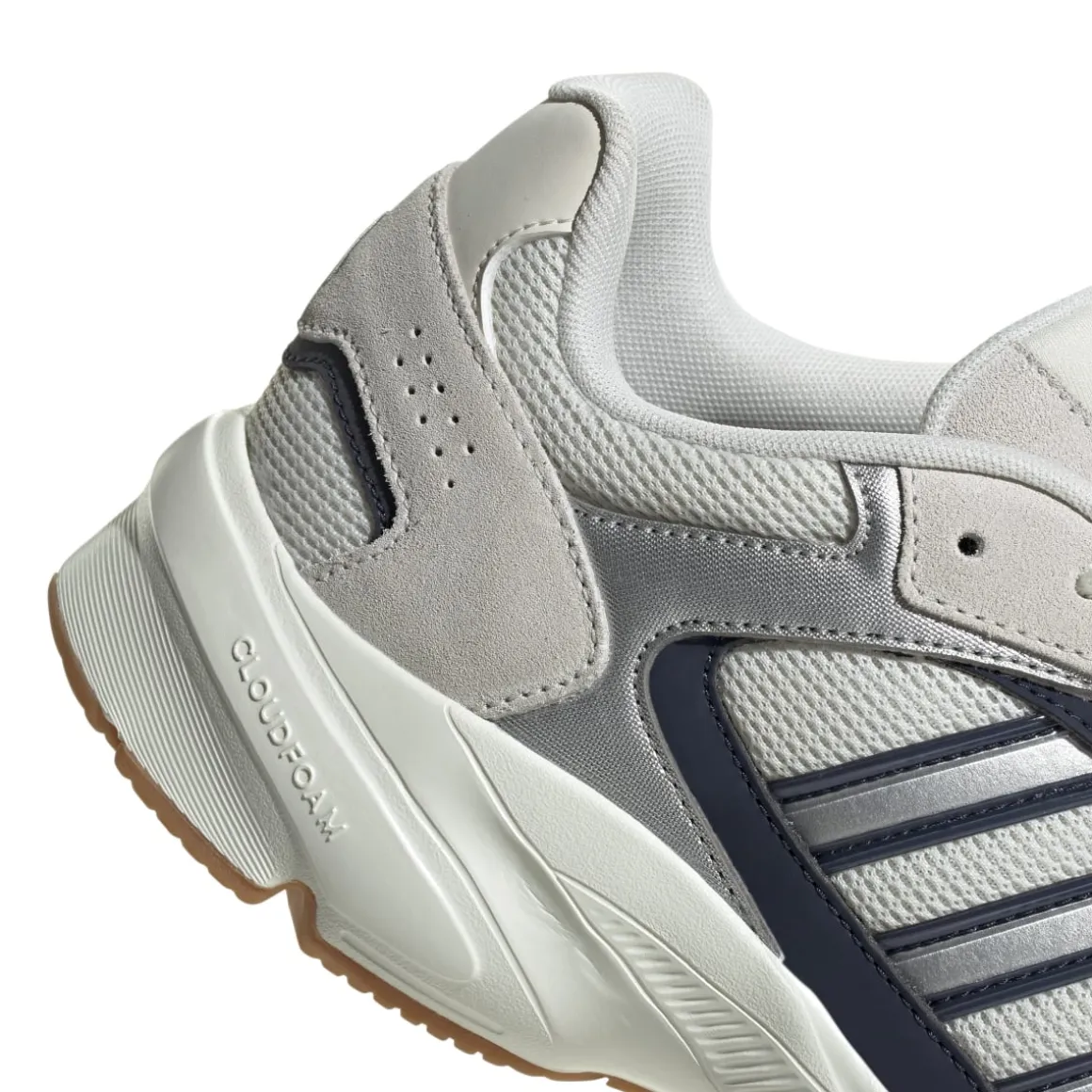 Scarpe da ginnastica da uomo Rétro bianche grigie con dettagli blu adidas Crazychaos 2000