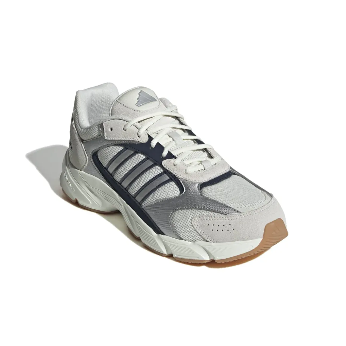 Scarpe da ginnastica da uomo Rétro bianche grigie con dettagli blu adidas Crazychaos 2000
