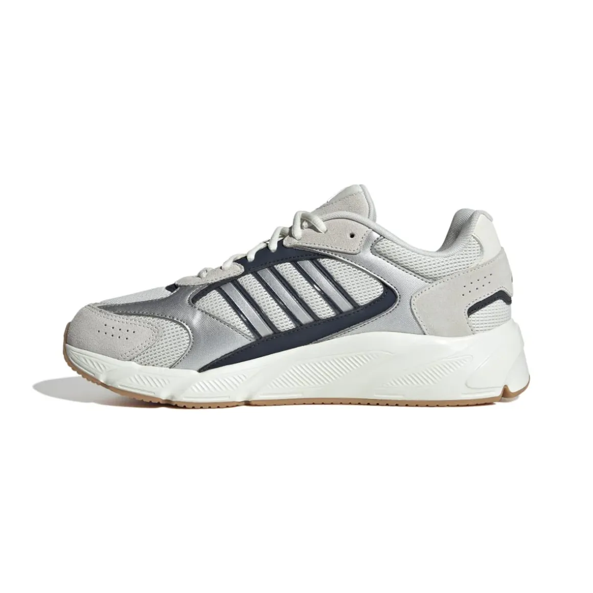 Scarpe da ginnastica da uomo Rétro bianche grigie con dettagli blu adidas Crazychaos 2000
