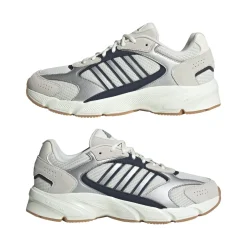 Scarpe da ginnastica da uomo Rétro bianche grigie con dettagli blu adidas Crazychaos 2000