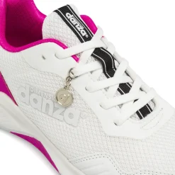 Scarpe da ginnastica donna bianche con dettagli fucsia Dimensione Danza