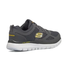 Scarpe da ginnastica grigie da uomo con soletta Memory Foam Skechers Burns - Agoura