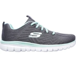 Scarpe da ginnastica grigie da Donna con Pianta Larga Skechers Graceful
