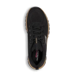 Scarpe da ginnastica nere da donna con sottopiede Memory Foam Skechers Graceful Get Connected