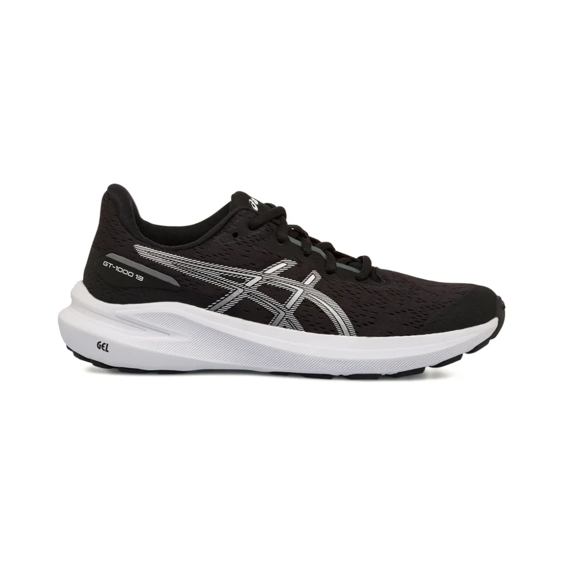 Scarpe da ginnastica nere da ragazzo con logo GT-1000 13 GS Asics