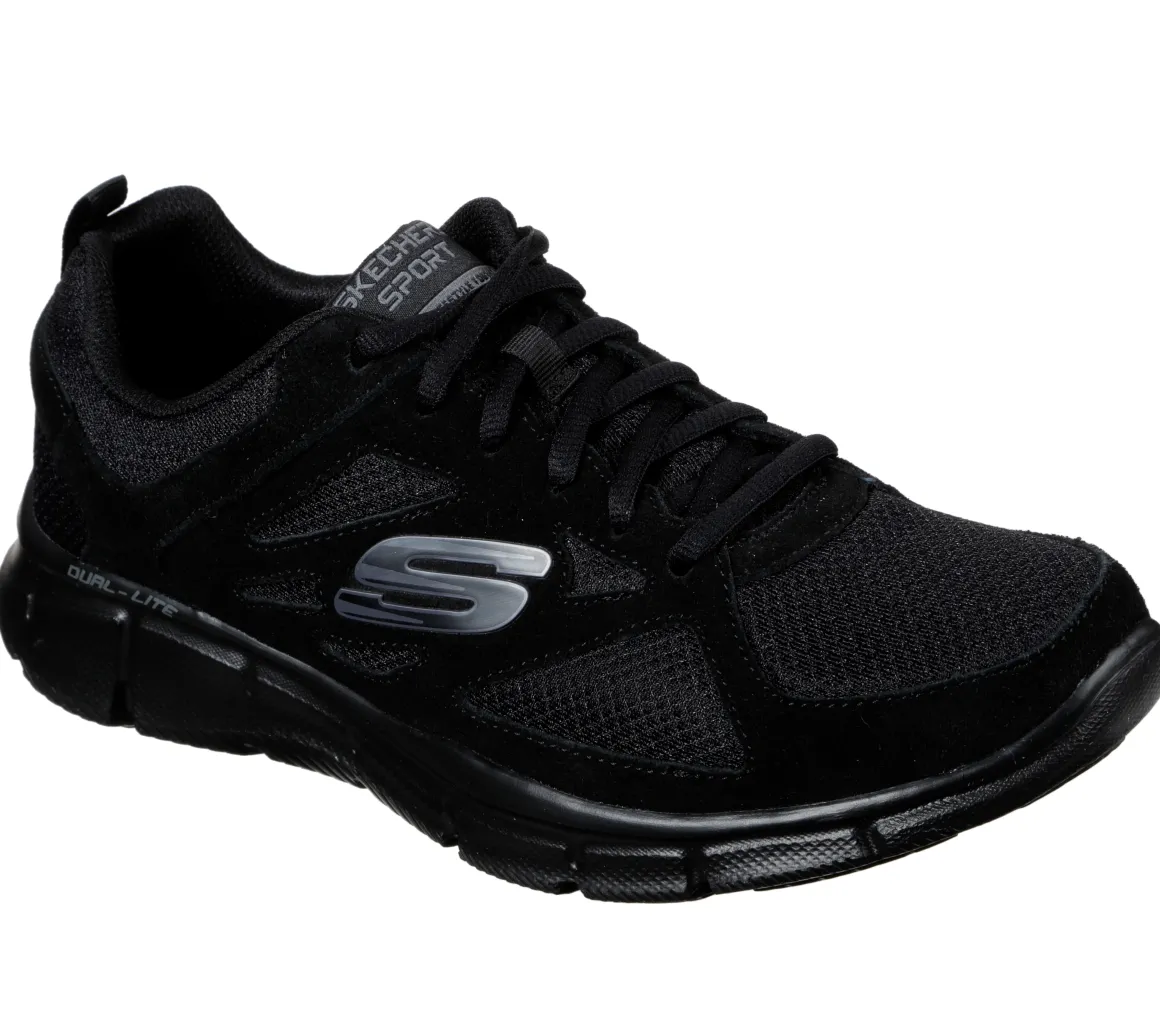 Scarpe da ginnastica nere da uomo con soletta memory comfort Skechers Track