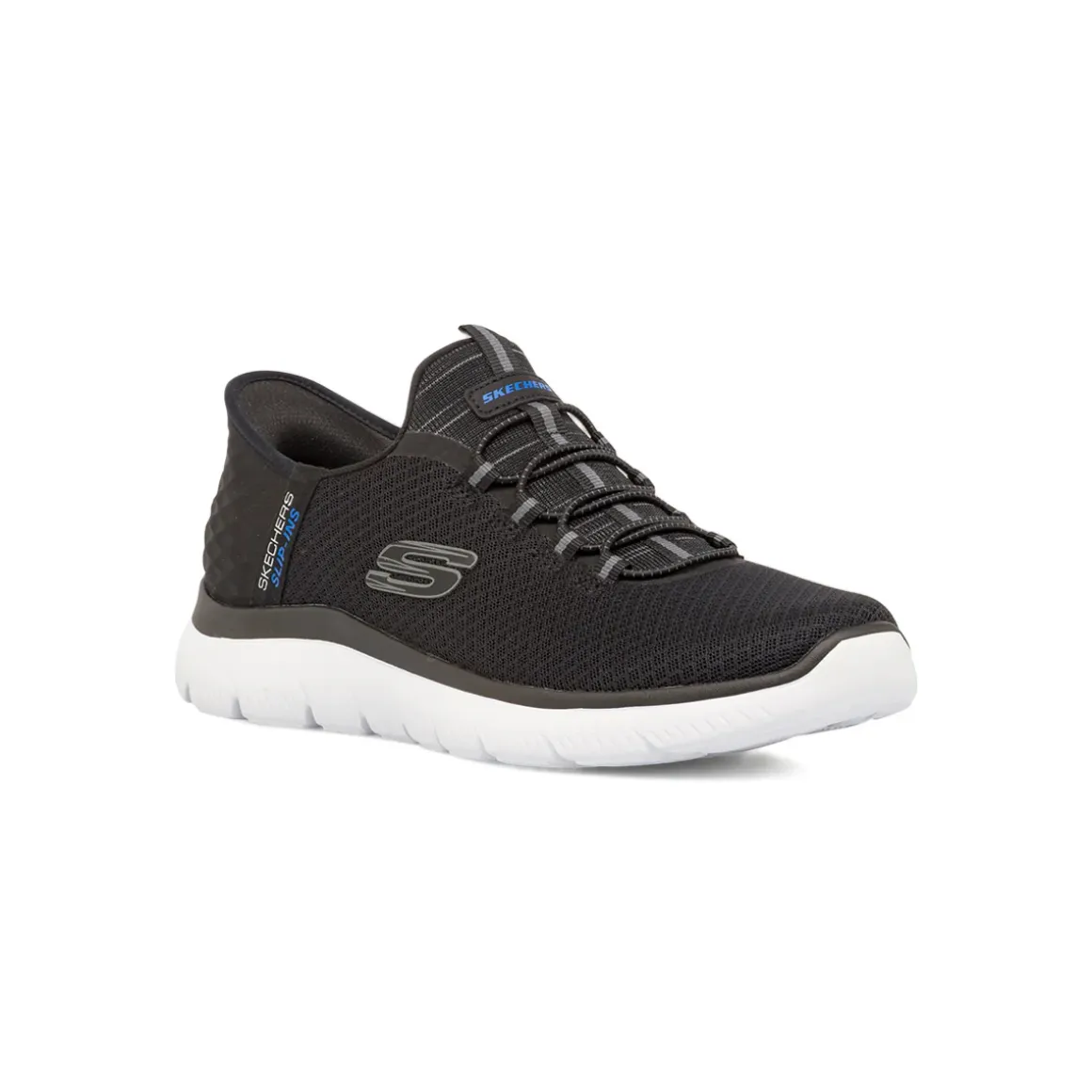 Scarpe da ginnastica nere da Uomo in Memory Foam Skechers Slip-Ins Air Cooled