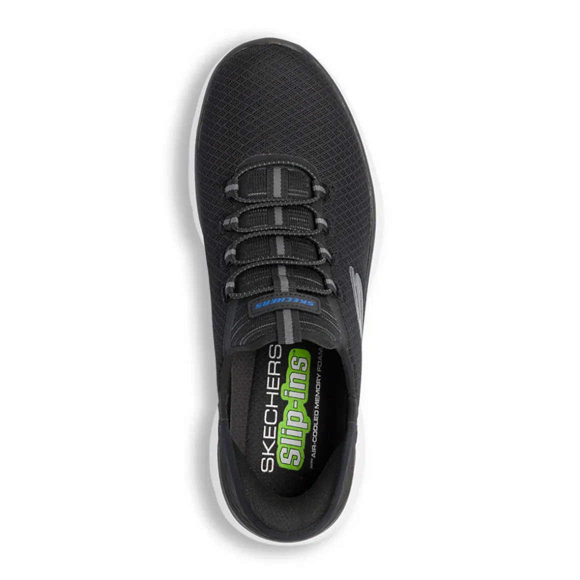 Scarpe da ginnastica nere da Uomo in Memory Foam Skechers Slip-Ins Air Cooled
