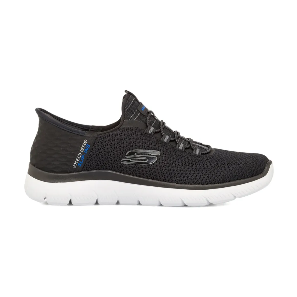 Scarpe da ginnastica nere da Uomo in Memory Foam Skechers Slip-Ins Air Cooled