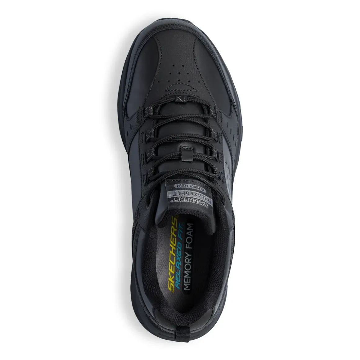 Scarpe da ginnastica nere da uomo con soletta Memory Foam Skechers Oak Canyon