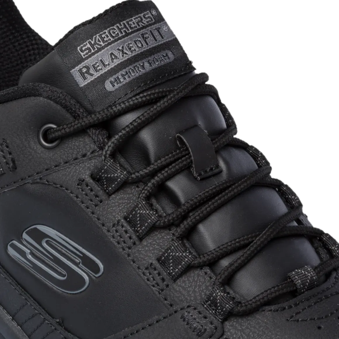 Scarpe da ginnastica nere da uomo con soletta Memory Foam Skechers Oak Canyon