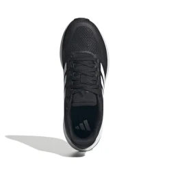 Scarpe da ginnastica nere e bianche da ragazzo con logo adidas Runfalcon 5