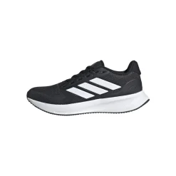 Scarpe da ginnastica nere e bianche da ragazzo con logo adidas Runfalcon 5