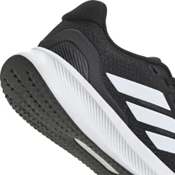 Scarpe da ginnastica nere e bianche da ragazzo con logo adidas Runfalcon 5