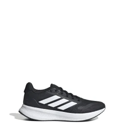 Scarpe da ginnastica nere e bianche da ragazzo con logo adidas Runfalcon 5
