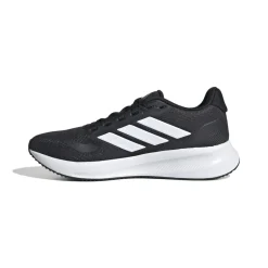 Scarpe da ginnastica nere e bianche da ragazzo con logo adidas Runfalcon 5
