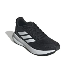 Scarpe da ginnastica nere e bianche da ragazzo con logo adidas Runfalcon 5