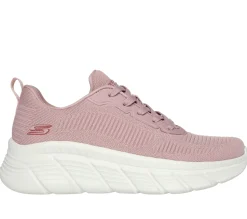 Scarpe da ginnastica rosa da donna con maxi-suola Skechers Bobs B Flex