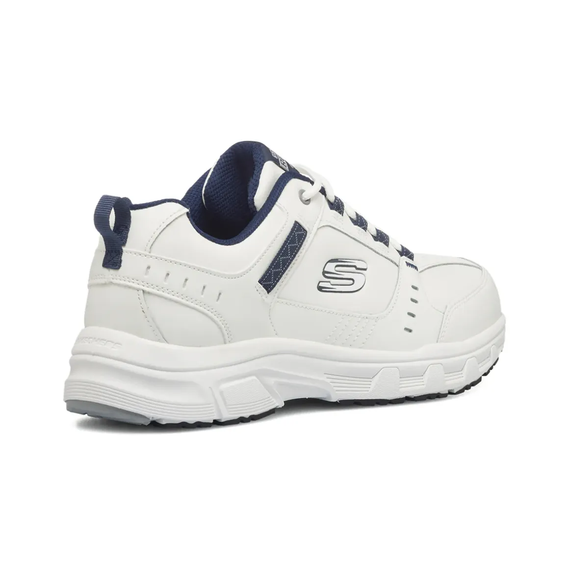 Scarpe da ginnastica Rétro bianche da uomo con soletta Memory Foam Skechers Oak Canyon