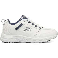 Scarpe da ginnastica Rétro bianche da uomo con soletta Memory Foam Skechers Oak Canyon