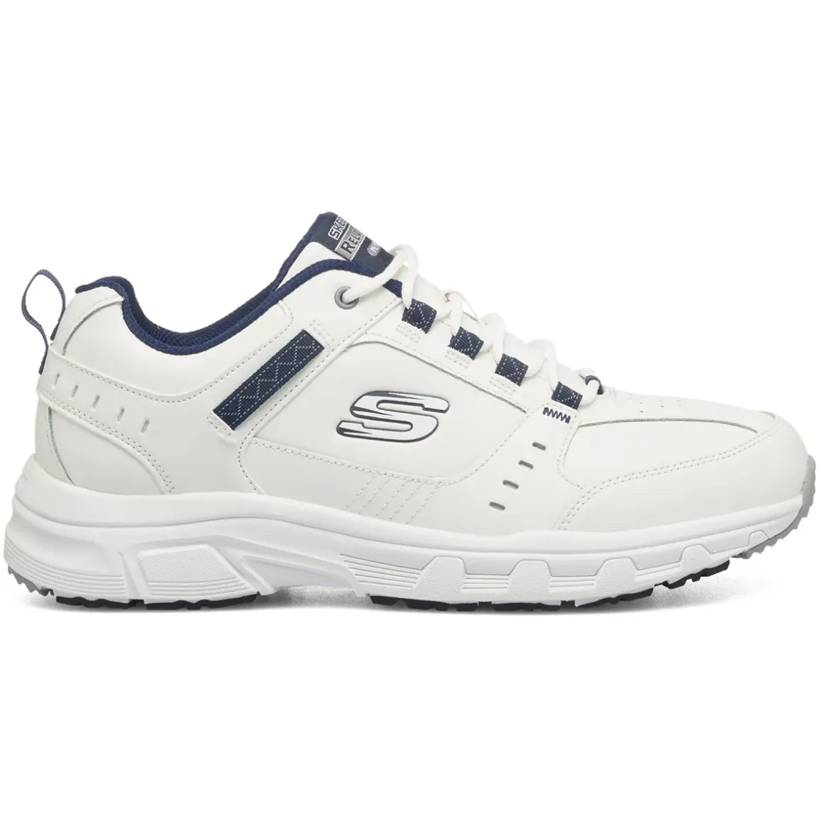Scarpe da ginnastica Rétro bianche da uomo con soletta Memory Foam Skechers Oak Canyon